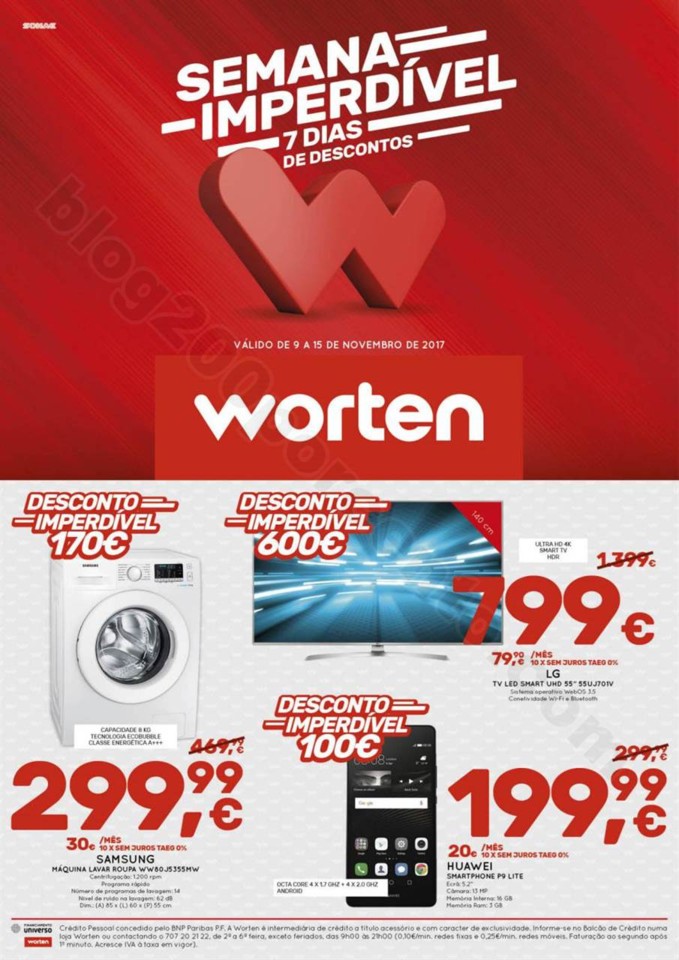 Antevisão Folheto WORTEN Promoções de 9 a 15 no
