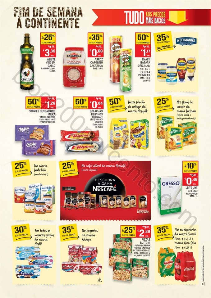 Antevisão Folheto CONTINENTE Fim de semana de 25 