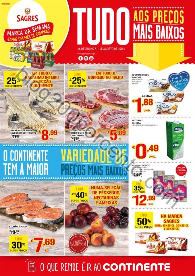 Antevisão Folheto CONTINENTE Promoções de 26 ju