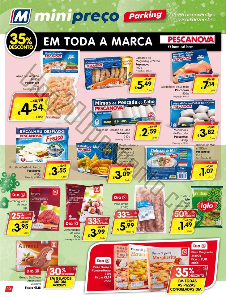 Antevisão Folheto MINIPREÇO Parking de 26 novemb