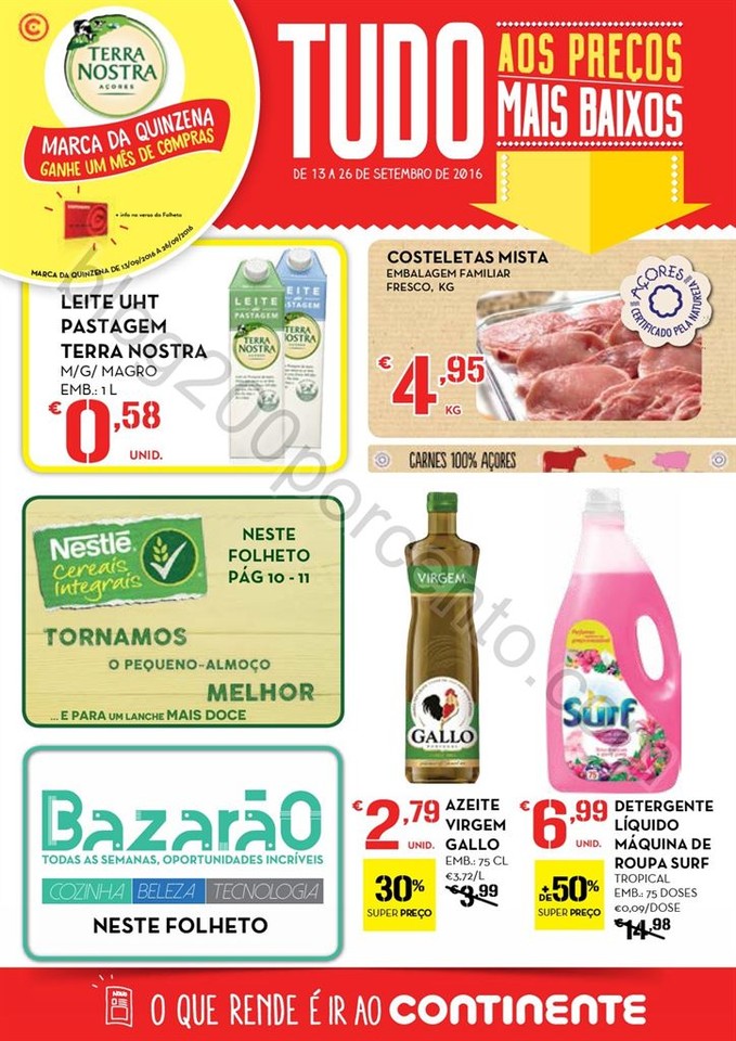 Antevisão Folheto CONTINENTE Açores promoções 