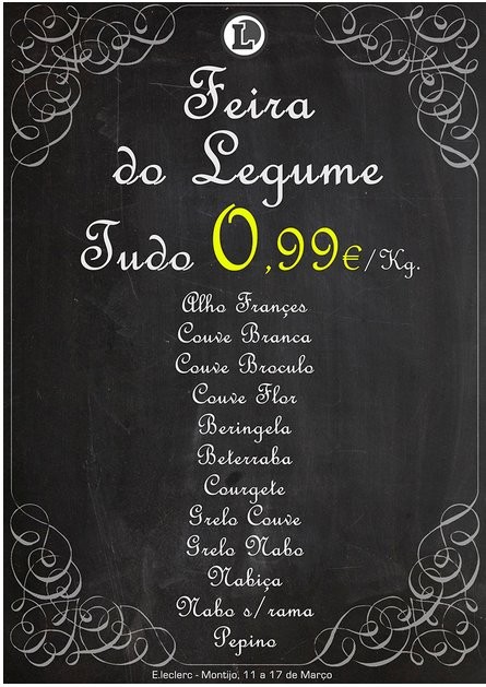 Legumes a 0,99€ | E-LECLERC | Montijo de 11 a 17 março