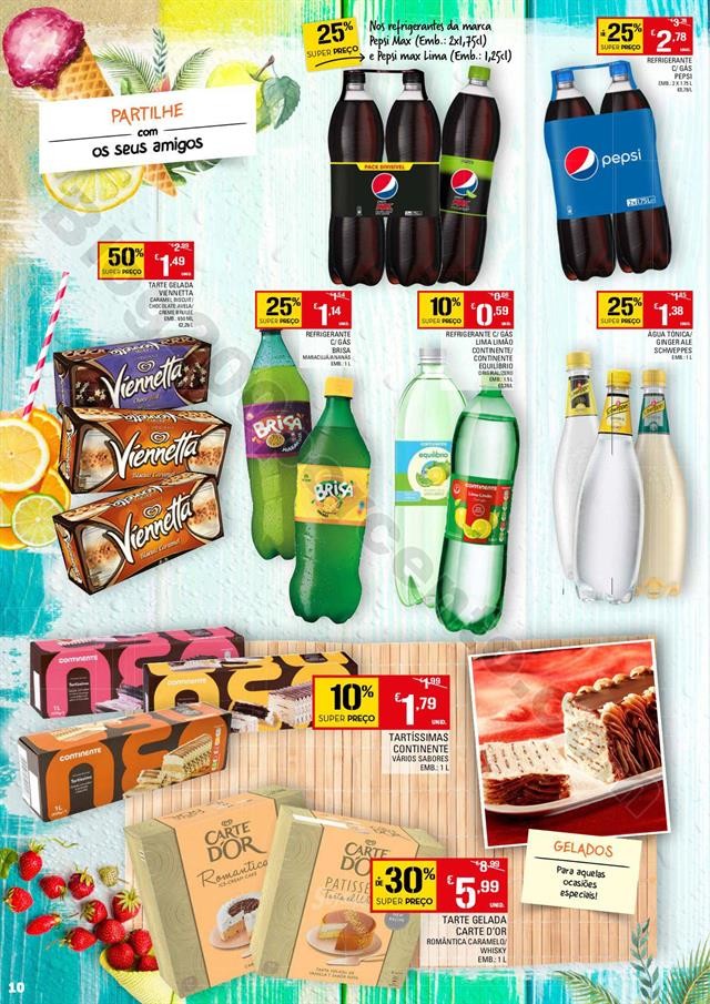 Antevisão Folheto CONTINENTE Hiper Gelados e Bebi