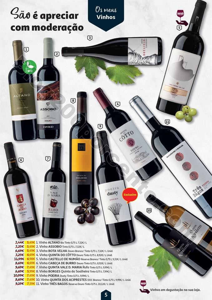 Antevisão Folheto AUCHAN Vinhos e Sabores Promoç