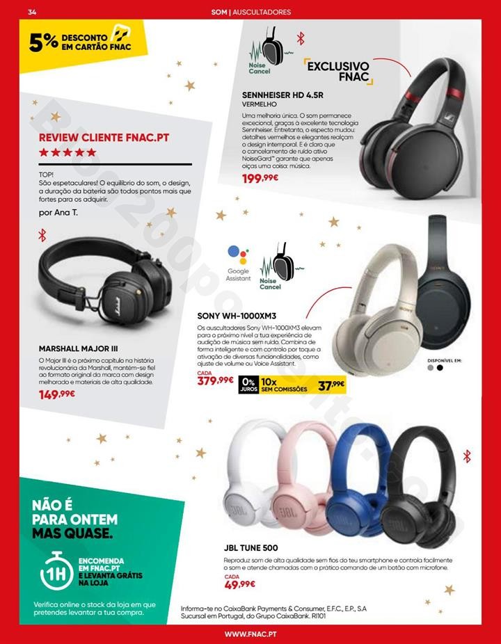 Antevisão Folheto FNAC Natal Tecnologia Promoçõ