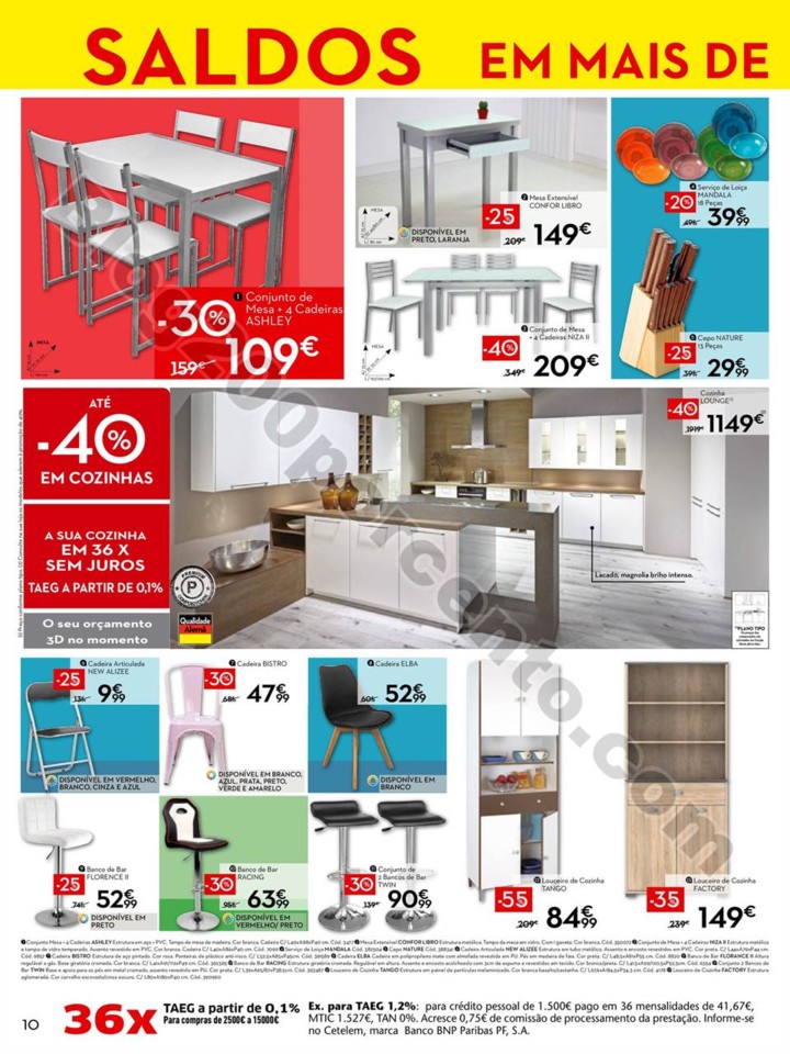 Antevisão Folheto CONFORAMA Saldos até 70% a par