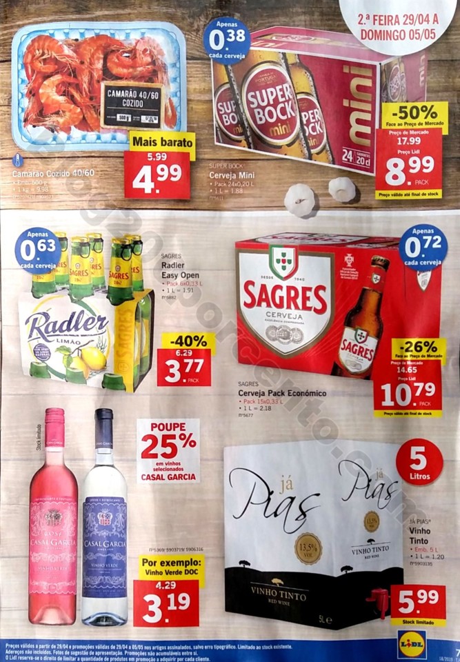 antevisao folheto lidl promocoes de 29 abril a 5 m
