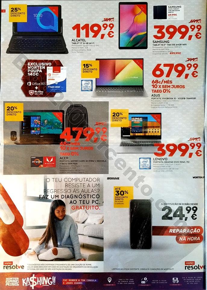 antevisão folheto Worten extra promoções de 10 