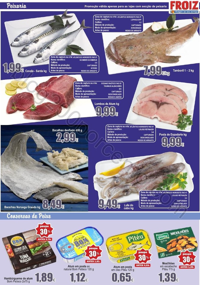 Antevisão Folheto FROIZ Promoções de 12 a 27 ab