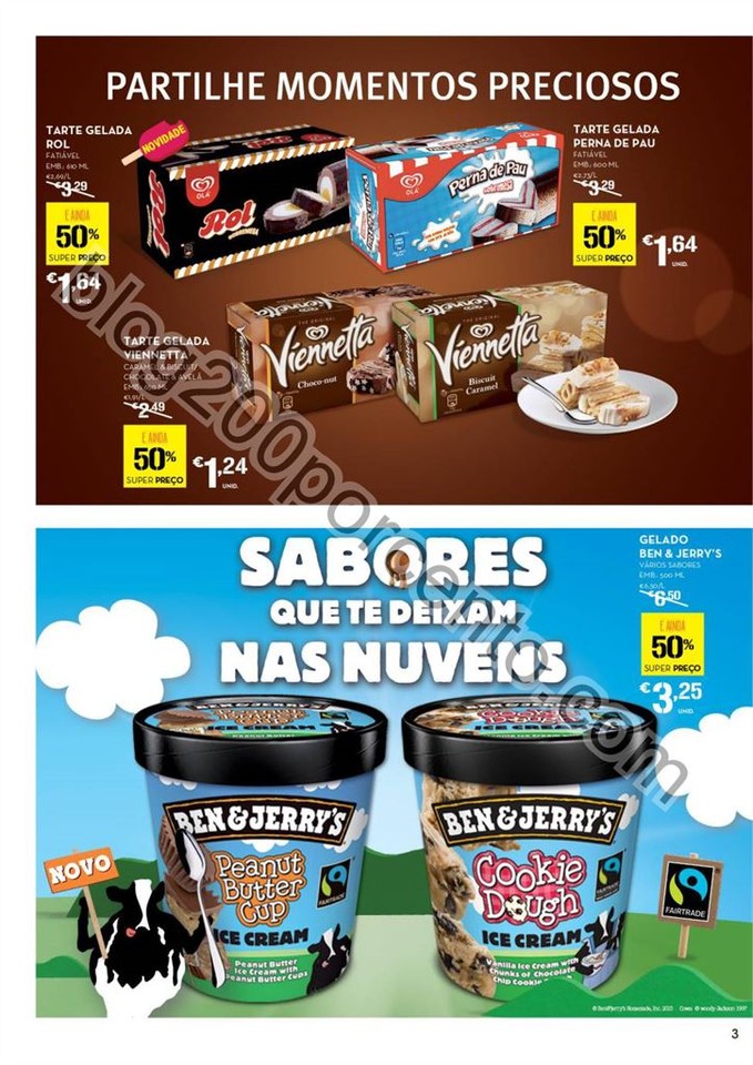 Antevisão Folheto CONTINENTE Gelados promoções 