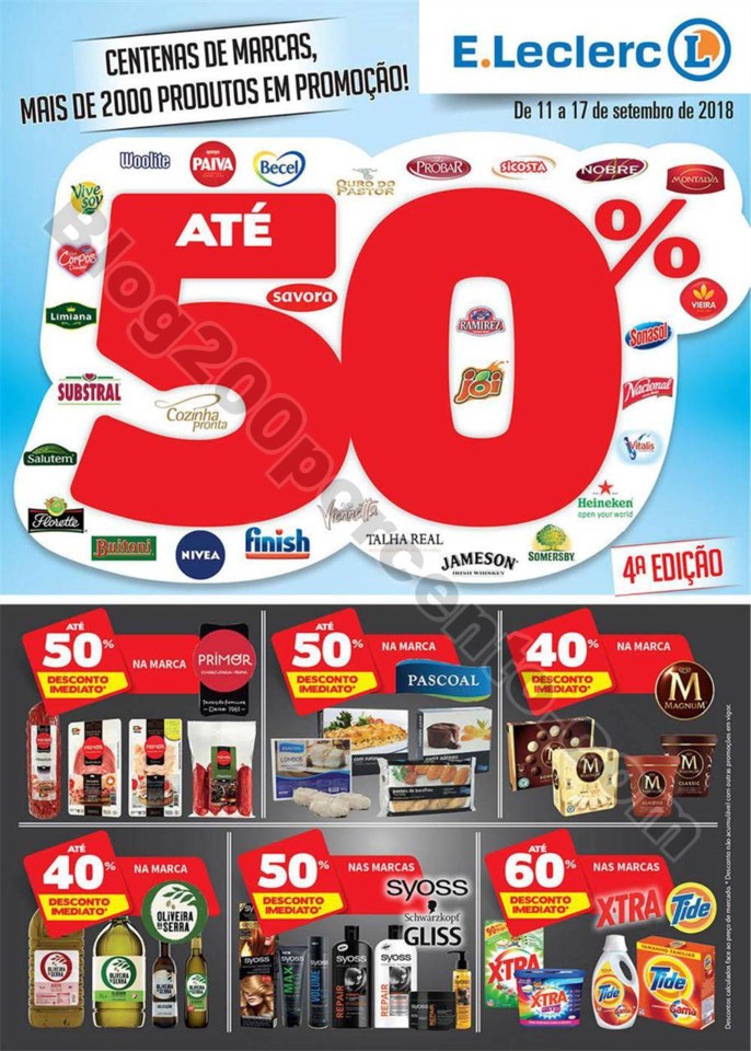 Antevisão Folheto E-LECLERC Promoções de 11 a 1