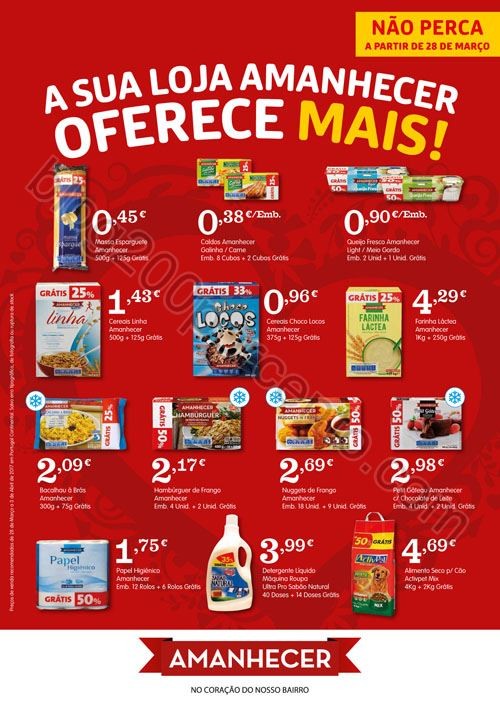 Antevisão Folheto AMANHECER Promoções de 21 mar