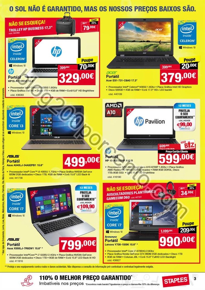 Antevisão Folheto STAPLES Promoções verão de 4