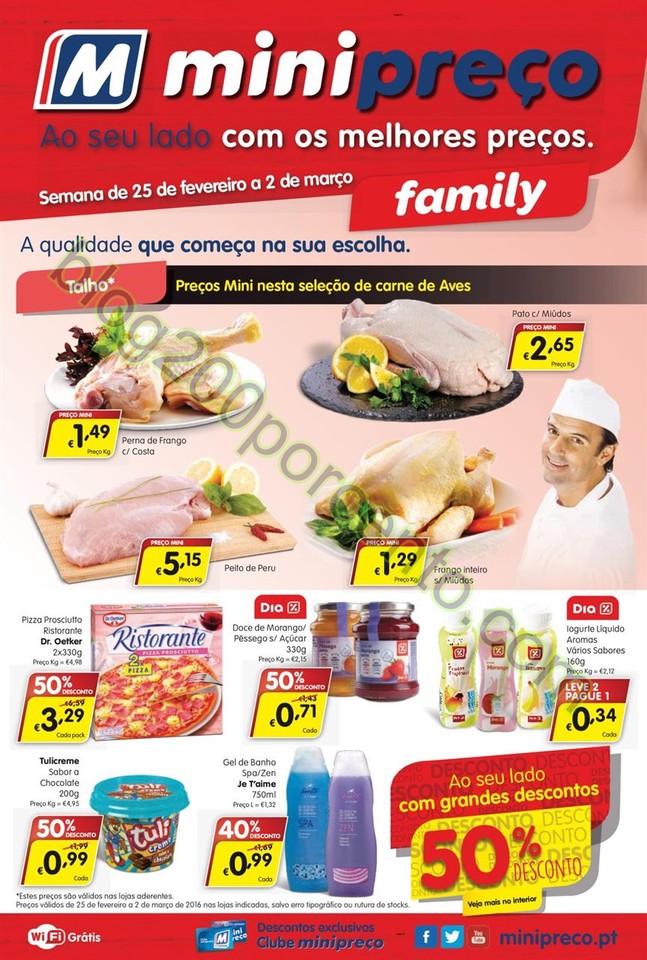 Antevisão Folheto MINIPREÇO Family de 25 feverei