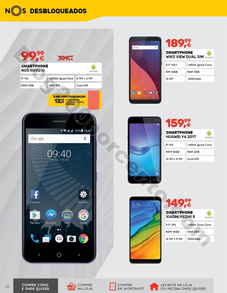 Antevisão Folheto WORTEN Mobile Promoções de 7 