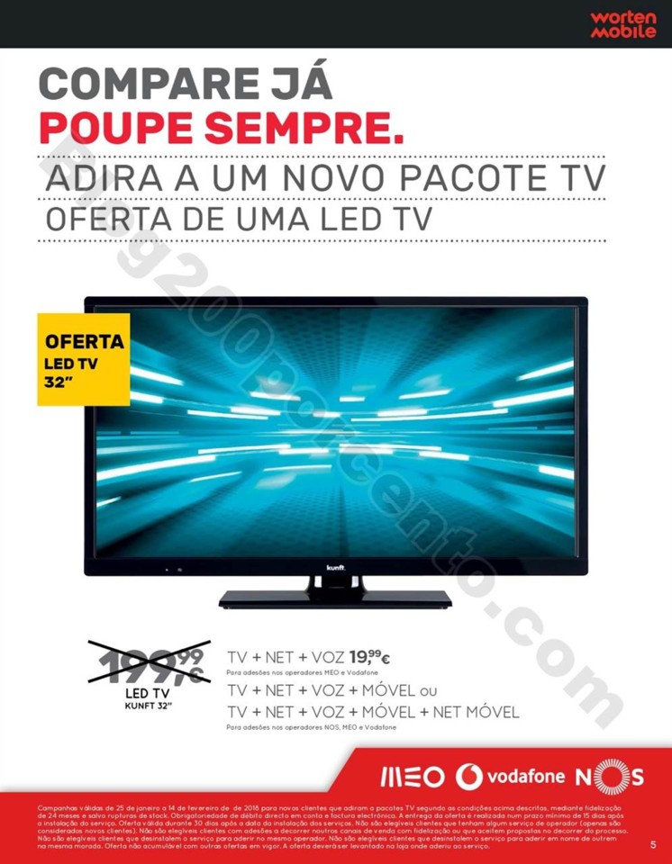 Antevisão Folheto WORTEN Mobile Promoções 25 ja