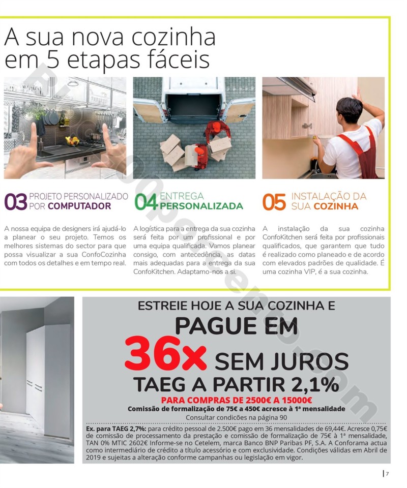 Antevisão Folheto CONFORAMA Cozinhas promoções 