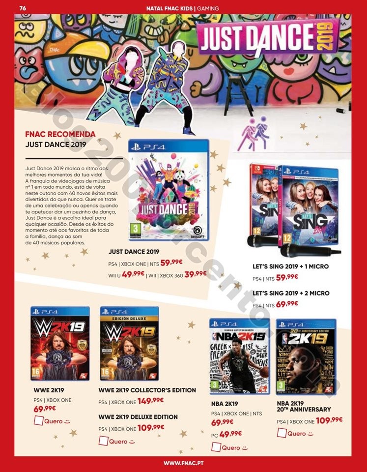 Antevisão Folheto FNAC Natal Kids Promoções de 