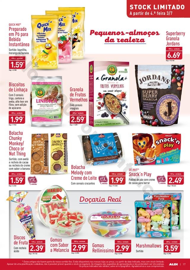 Antevisão Folheto ALDI Promoções a partir de 3 