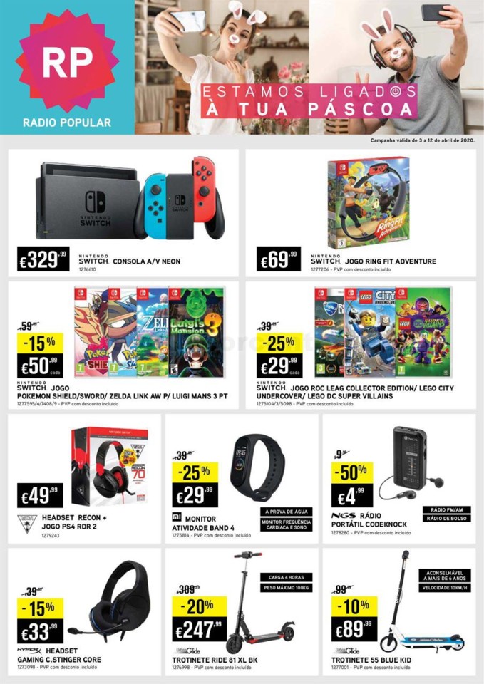 Antevisão Folheto RADIO POPULAR Promoções de 3 