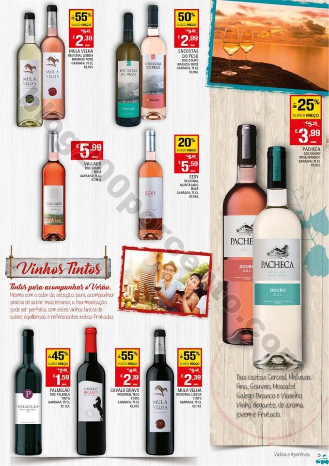 Antevisão Folheto CONTINENTE Vinhos e aperitivos 
