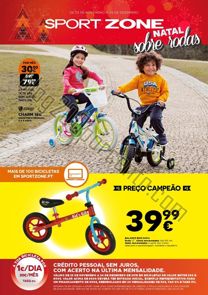 Antevisão Folheto SPORT ZONE Natal promoções de