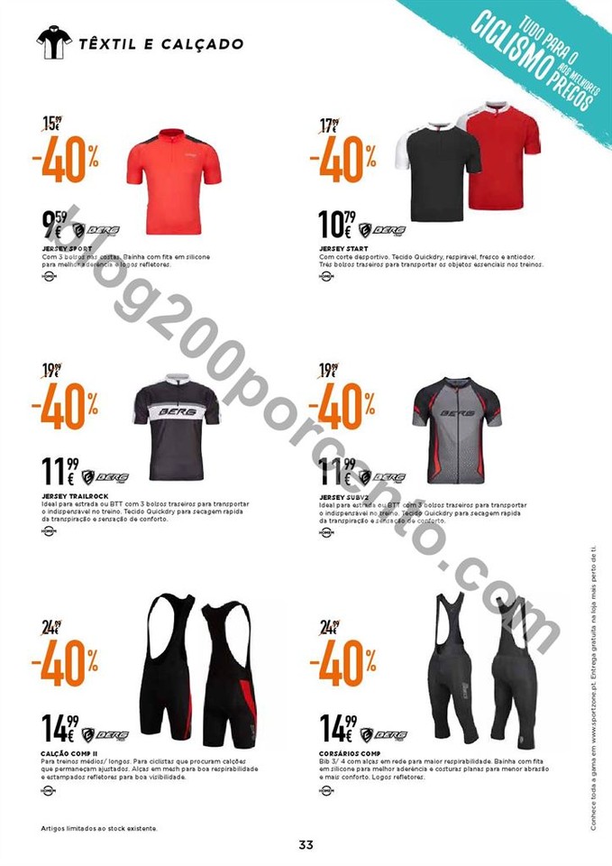 Novo Folheto SPORT ZONE Ciclismo de 27 abril a 1 j