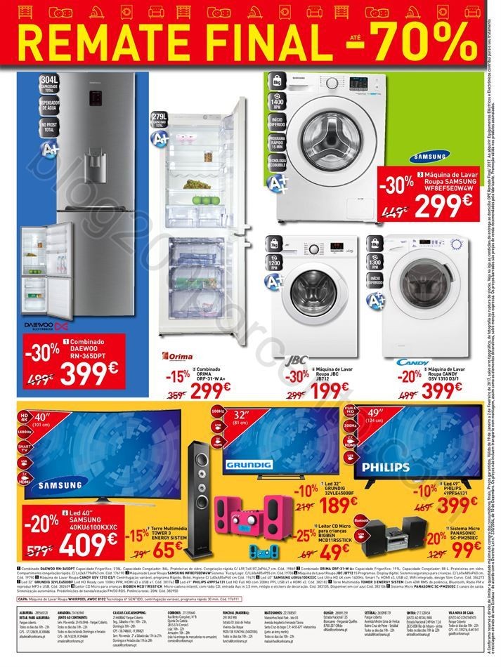 Novo Folheto CONFORAMA Remate Saldos de 19 janeir