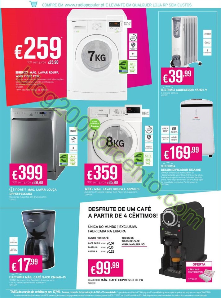 Antevisão Folheto RADIO POPULAR promoções de 16