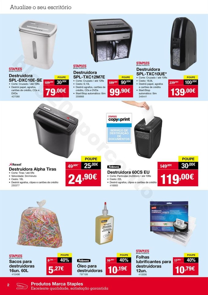 Antevisão Folheto STAPLES promoções de 2 a 10 o