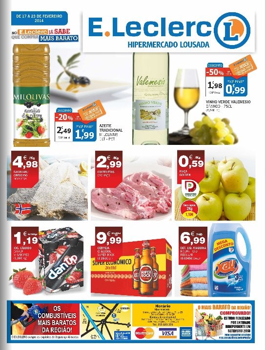 Antevisão folheto | E-LECLERC | Lousada de 17 a 23 Fevereiro