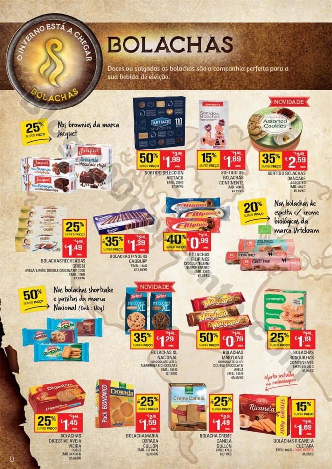 Antevisão folheto CONTINENTE Bebidas quentes prom