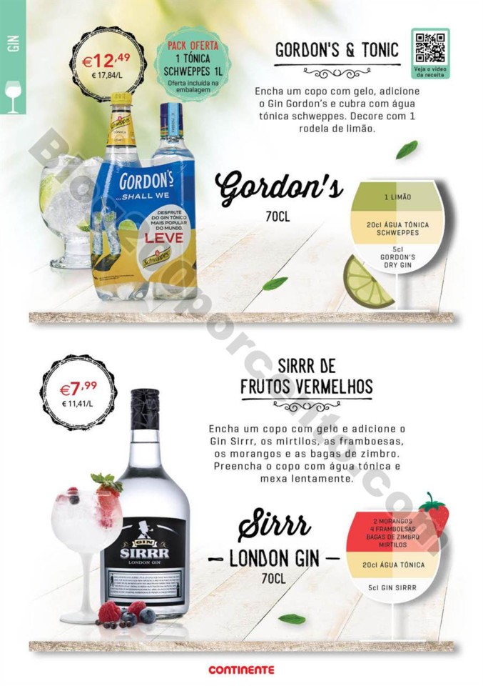 Antevisão Folheto CONTINENTE Cocktails promoçõe