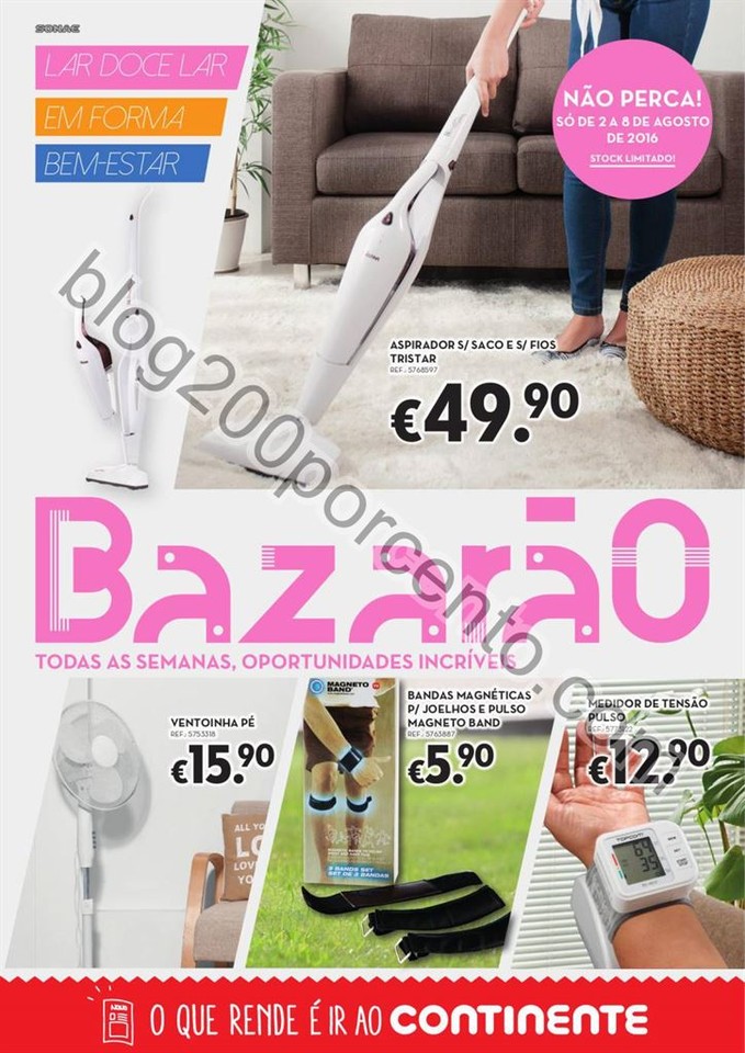 Antevisão Folheto CONTINENTE Bazarão promoções