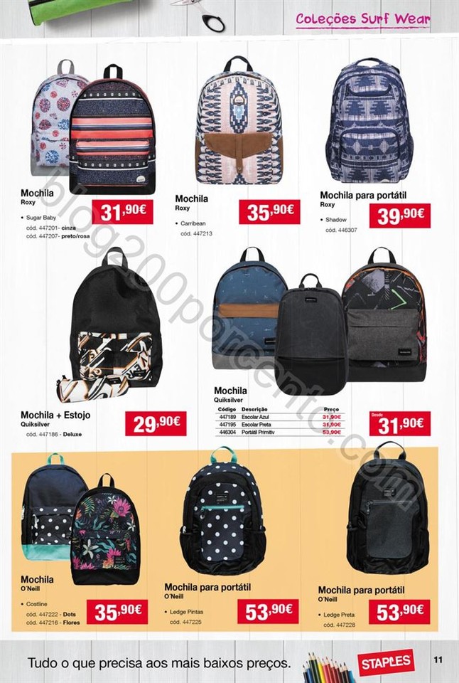 Antevisão Folheto STAPLES Regresso às aulas de 1