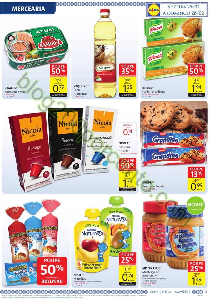Antevisão Folheto LIDL Promoções de 25 fevereir