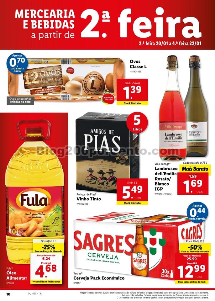 Antevisão Folheto LIDL Promoções de 20 a 26 jan