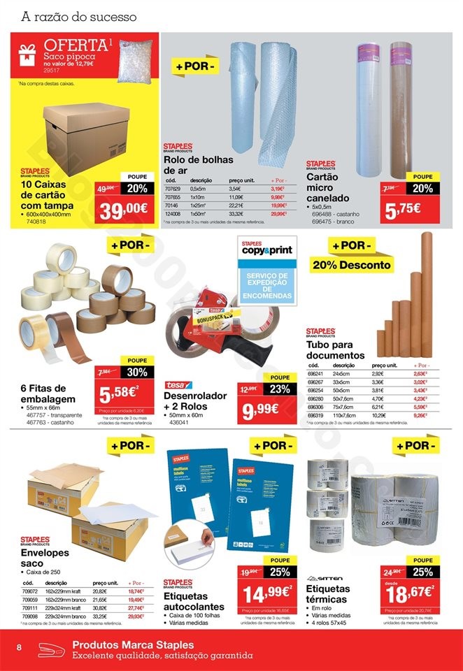 Antevisão Folheto STAPLES 29 janeiro a 13  fevere