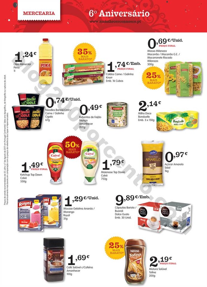 Antevisão Folheto AMANHECER Promoções de 25 jul