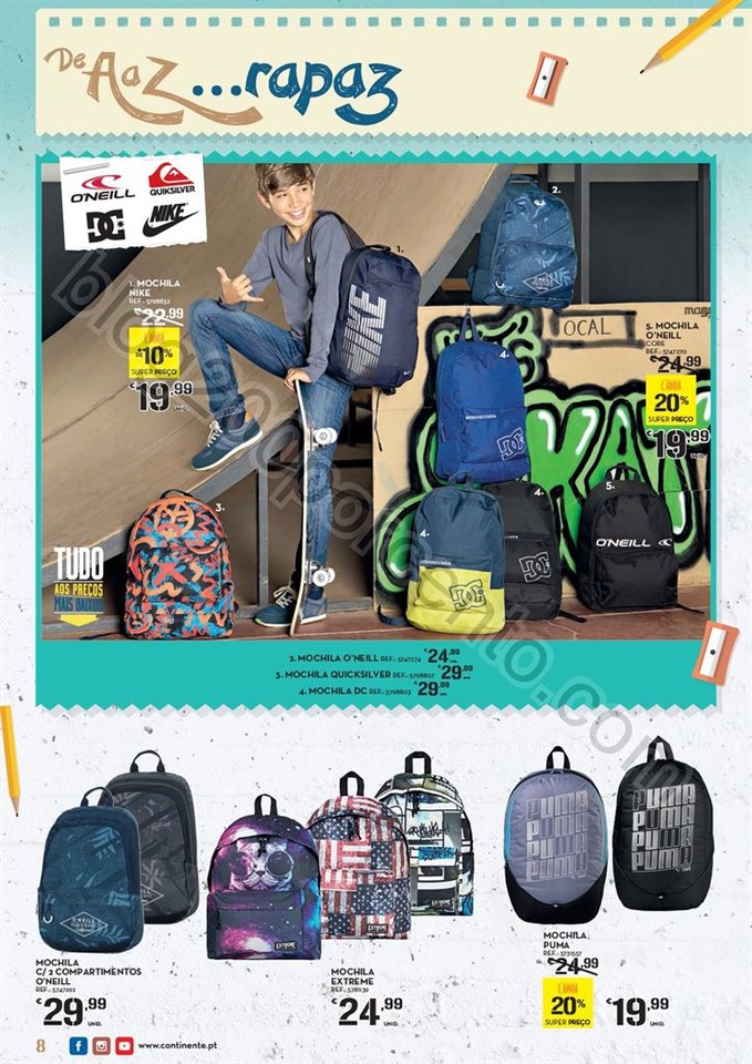 Antevisão Folheto CONTINENTE Regresso às aulas d