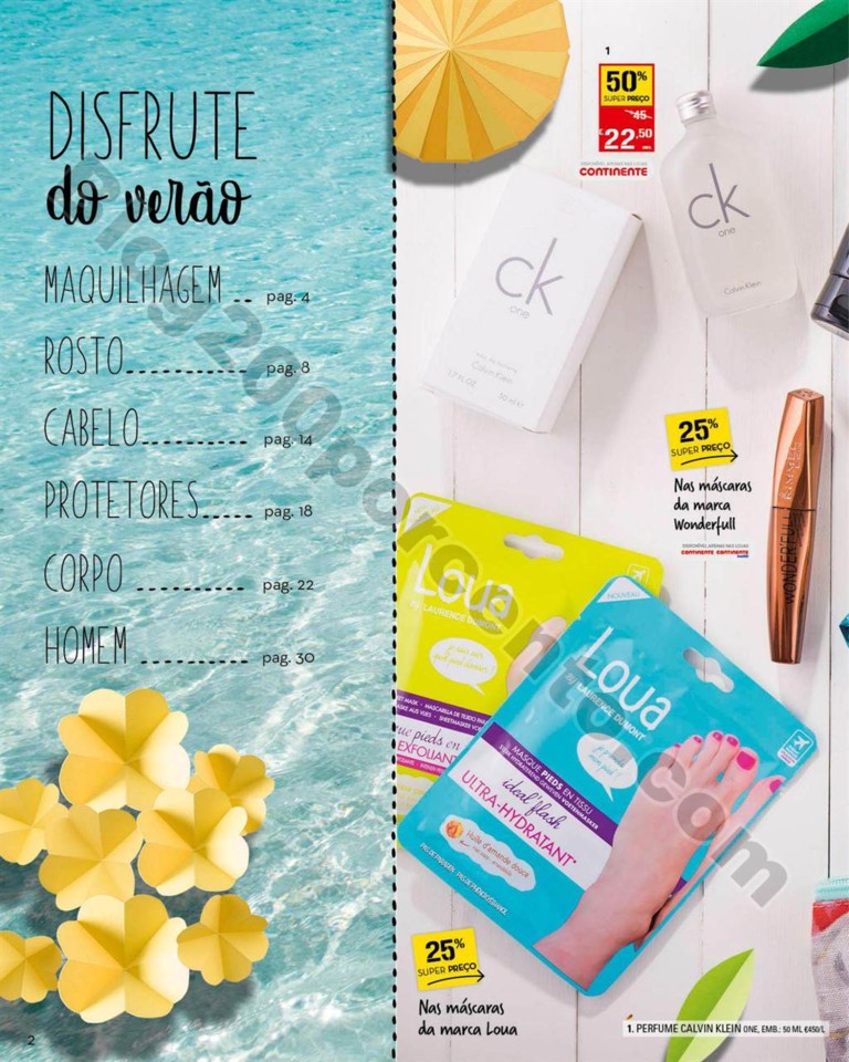 Antevisão Folheto CONTINENTE Beleza verão promo