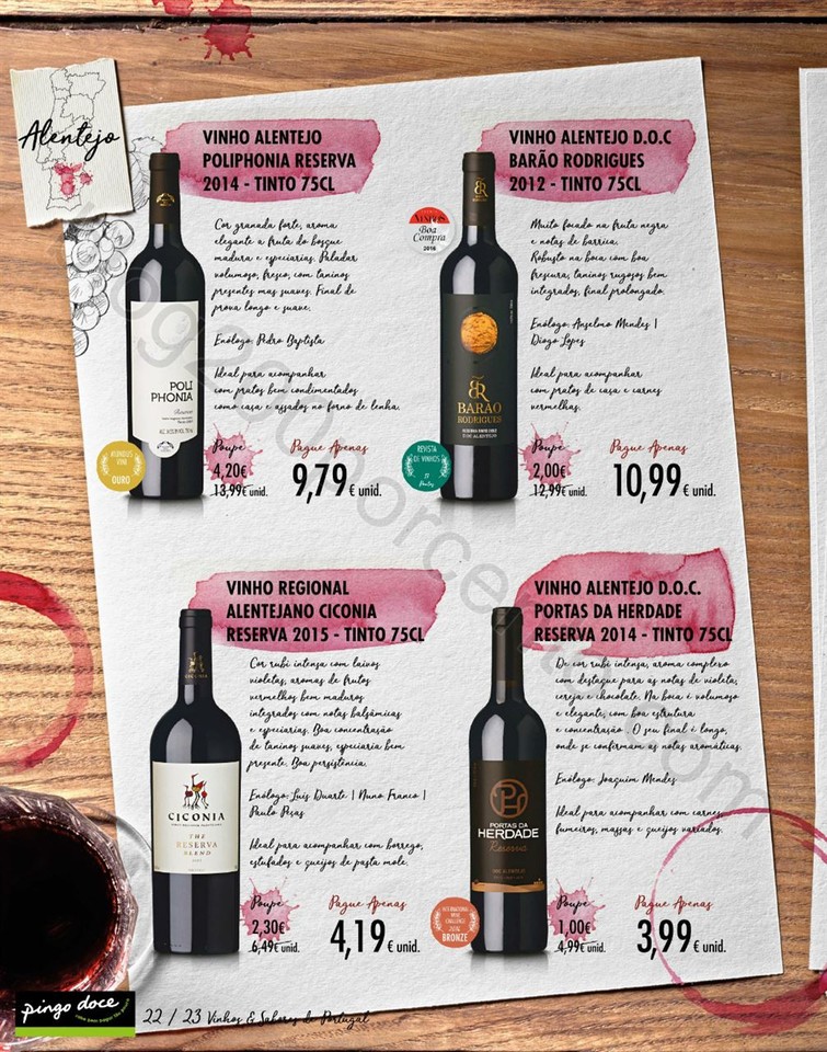 Novo Folheto PINGO DOCE Vinhos &amp; Sabores promoçõ