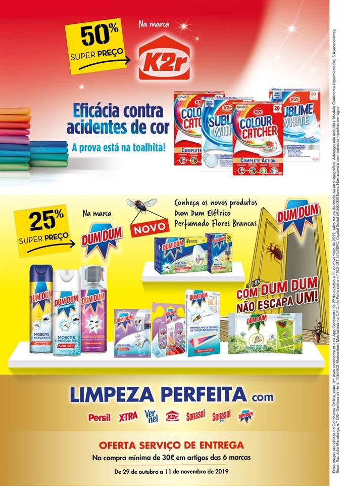 Especial Limpeza Continente 29 outubro a 11 novemb