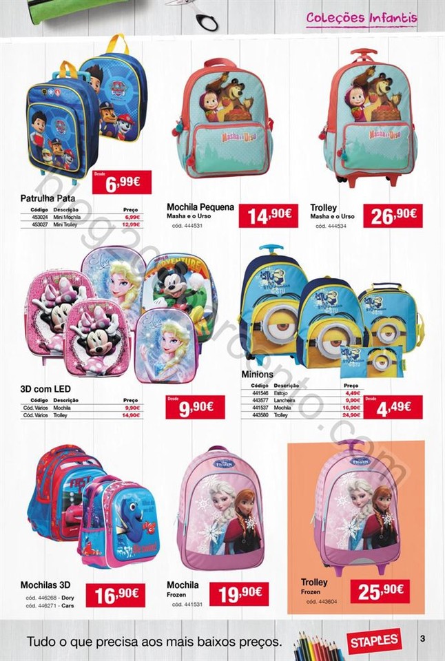 Antevisão Folheto STAPLES Regresso às aulas de 1