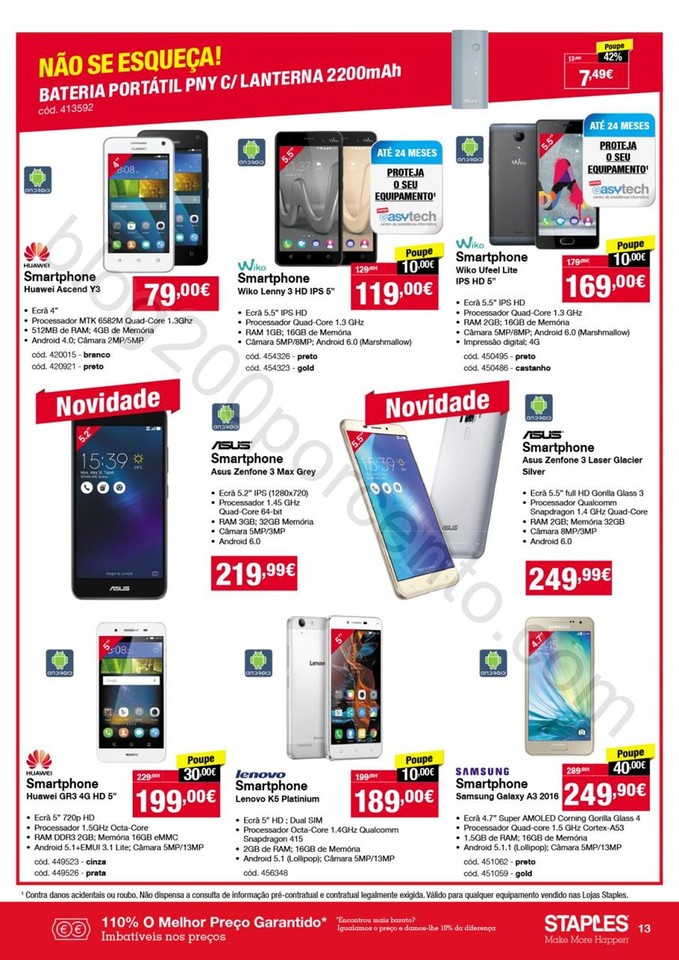 Antevisão folheto STAPLES Promoções de 20 outub