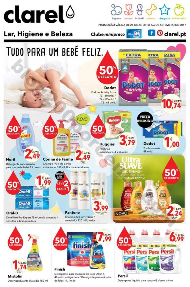 Antevisão Folheto CLAREL Promoções de 24 agosto