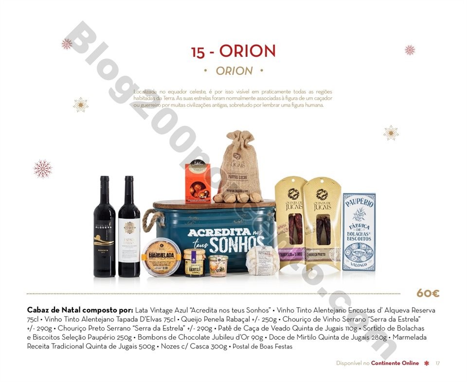 Antevisão Folheto CONTINENTE Cabazes de Natal 201