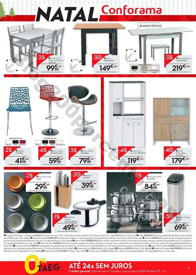 Antevisão Folheto CONFORAMA Natal promoções at