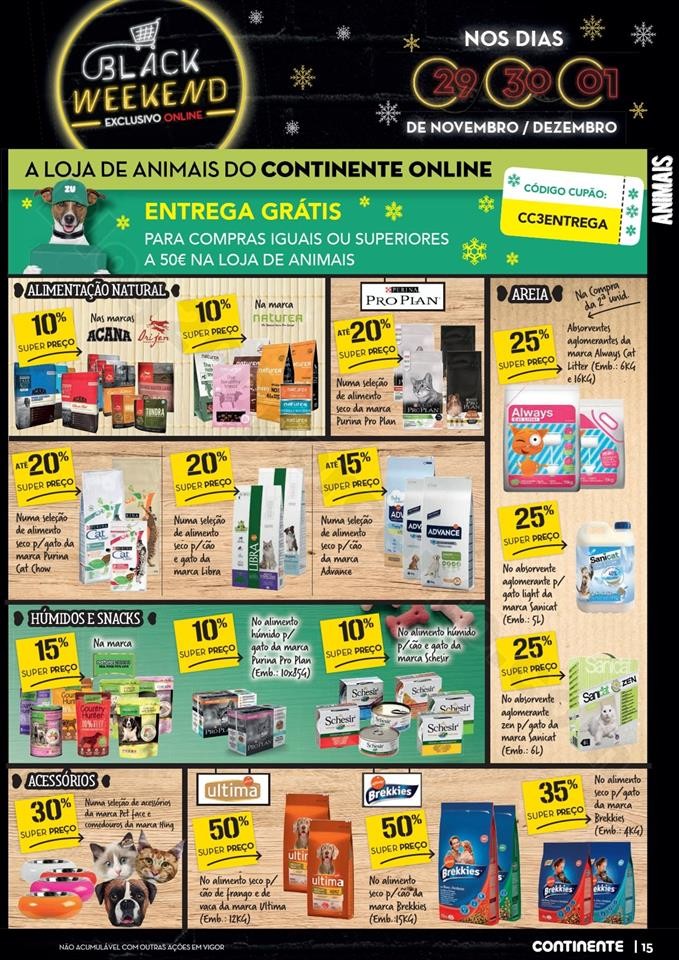 Antevisão Folheto CONTINENTE Black Weekend 29 nov