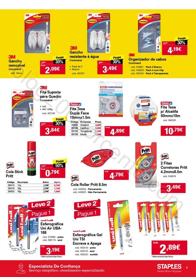 Antevisão folheto STAPLES Promoções de 20 outub